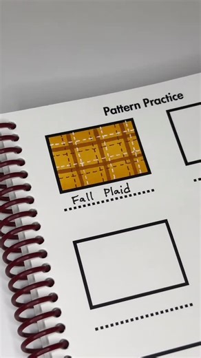 @coveredbycolors on Instagram: "How to Color Fall Plaid 🍁 #coloring #coloringbook #pattern #fall #plaid #arttutorial #trending"