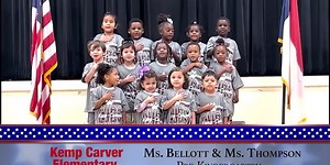 The Daily Pledge for Tuesday, February 3rd comes from Ms. Bellott and Ms. Thompson’s class at Kemp Carver Elementary.