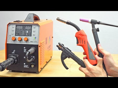 5 in 1 Multi Welder (MIG, TIG, MMA) - HITBOX MIG-250 (Unboxing and Test)