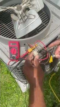 Figured out how to test Central air motor free harbor freight multimeter fluke piercing probe