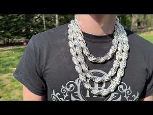 THICKEST SILVER ROPE CHAIN IN THE WORLD! 2 Kilos On The Neck!