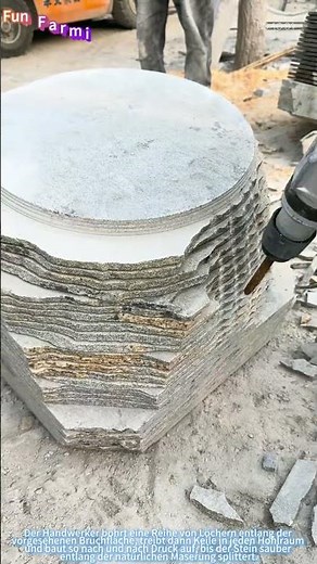 Der Steinspalter: Granit präzise spalten