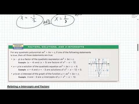 A4 Lesson 6.4 (Solving Polynomial Equations in Factored Form)