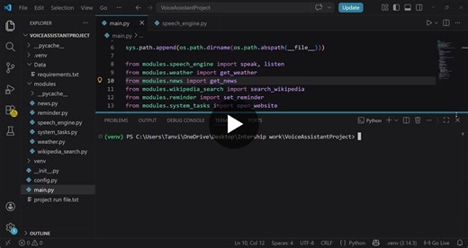 Voice Assistant Project: AI-Powered Voice Commands | Tanvi Babariya posted on the topic | LinkedIn