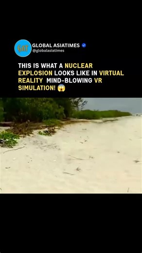 wealth | One second you're chilling on a tropical beach... the next, BLINDING white flash and total chaos! 🌴💥 This insane VR simulation of a massive... | Instagram