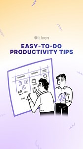 12K views · 18 reactions | Being productive is an eternal struggle. We know how hard it is to be more efficient, so we gathered some tips to boost your productivity and make you feel better. We also believe the Liven App can help you achieve the highest effectiveness. Take our test to start: https://bit.ly/3y5bU5Q | Liven: Self-Discovery Community | Facebook