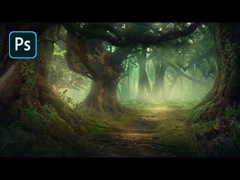 Fantasy Forest Environment – Photoshop Speedart Timelapse