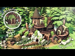 Enchanted Fairy Cottage | The Sims 4 Speed Build 🧚‍♀️🍄 (no CC)