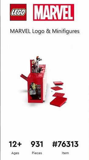 PREVIEW: LEGO MARVEL, MARVEL Logo & Minifigures, Set 76313, LEGO 2025