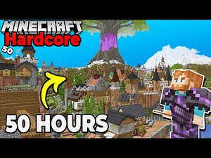 I Survived 50 HOURS BUILDING in Hardcore Minecraft 1.20 Survival