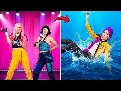 Rumi Glow Up into a KPop Mermaid | Cool Mermaid Makeover