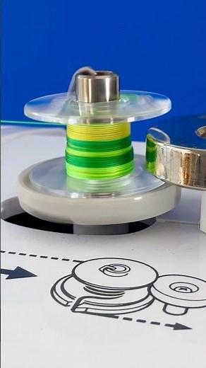 STOP ✋ Wait until the LAST bobbin fills… multicolor thread magic 🧵