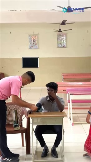 Revathi Institutions on Instagram: "Learning the right way, step by step. 🩺 Our students practising BP measurement under expert guidance.” #RevathiInstitutions #ParamedicalEducation #BPCheck #Sphygmomanometer #HandsOnTraining #MedicalSkills #HealthcareStudents #CampusLearning #ClinicalPractice"