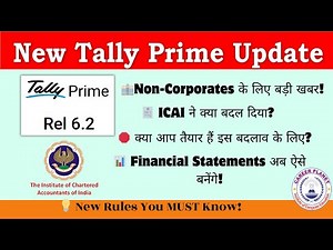 👉 Tally Prime 6.2 New Update 🚀 | Financial Statements for Non-Corporations | ICAI Guidelines