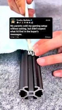 My parents sold my gaming setup without asking, but didn't expect what I'd find in the buyer's...