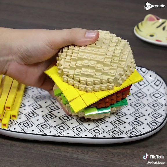 How to make LEGO Fish & Chips #lego #legos #legofood #legocooking #legostopmotion #legotiktoker #asmr #satisfying #fypシ゚viral #fypシ #fyp