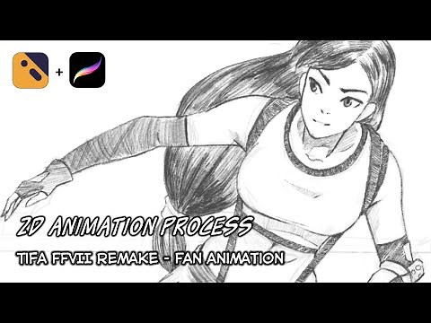 Tifa FFVII Remake - Fan Animation (ft. Callipeg and Procreate)