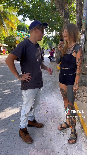 Practicing interviews with my favorite goof partner, street tickles #interviews #ticklemonster #streetinterview #thatwasfun more to come