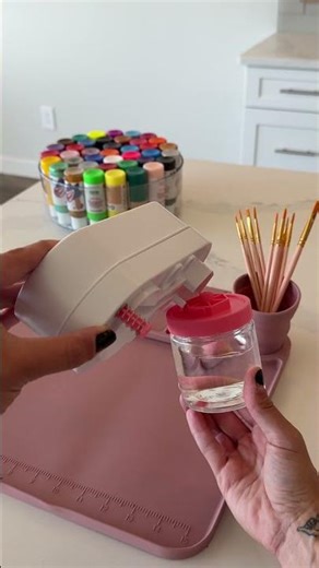 Painting station set up #asmrvlog #diycrafts #paintstation