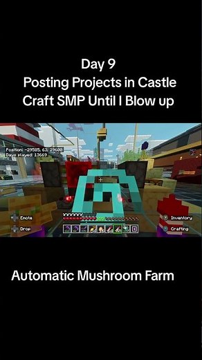 mushroom Farm #minecraft #castlecraftsmp