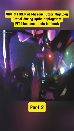 SHOTS FIRED at Missouri State Highway Patrol during spike deployment - PIT Maneuver ends in shock#PoliceChase #HighSpeedPursuit #CarChase #part2