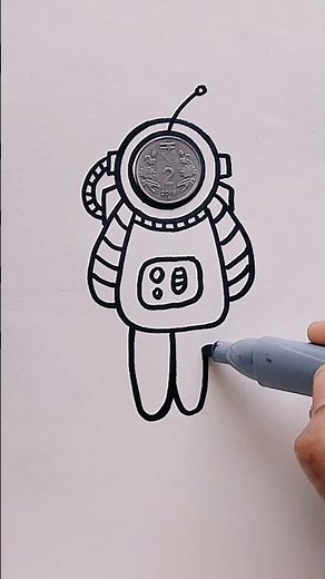 how to draw a robot 🤖