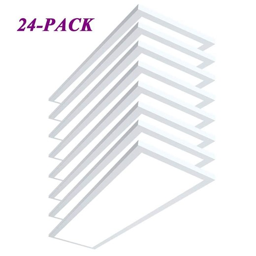 Reviews for AIKVSXER 24-Pack 1 ft. x 4 ft. 5500 LM White Integrated LED Panel Light Ceiling Flush Mount Fixture 3CCT Dimmable | Pg 1 - The Home Depot