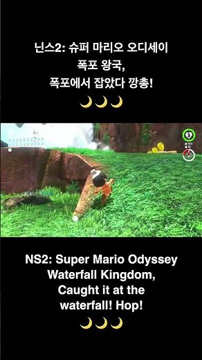 폭포 왕국, 폭포에서 잡았다 깡총~ 🌙 #슈퍼마리오오디세이 #닌텐도스위치2 #SuperMarioOddyssey #NintendoSwitch2 #닌스2
