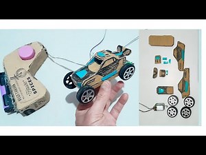 Handmade make rc car with cardboard