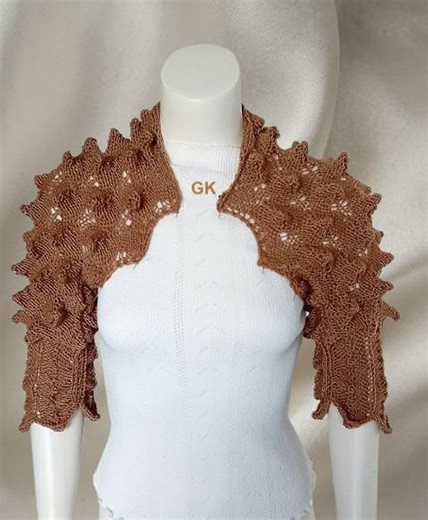 PDF Knitting Pattern Thorn Bird Shrug - Etsy