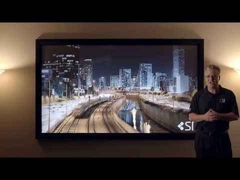 BenQ W1070 on the Fixed Frame Black Diamond Screen