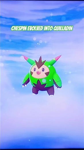 chespin has evolved into Quilladin in Pokemon Legends Z-A