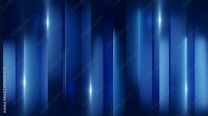 Abstract image of vertical blue lines with a soft glow on a dark background, creating a serene and deep spatial effect.
