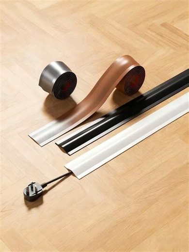 3 Meters/118in Self-Adhesive Cable Organizer, PVC Cable Protector With Easy-Insert Slot - Concealed Insulation Sleeve, Suitable For Network Cables, Prevents Cable Clutter, Can Be Used On Floor And Wall | SHEIN