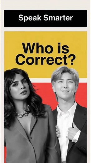 Priyanka Chopra vs BTS RM: Who Speaks Correct English? #shorts