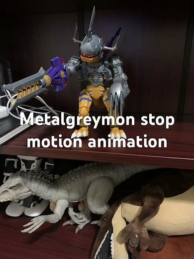 Metalgreymon animation test 1 #digimon #greymon #metalgreymon