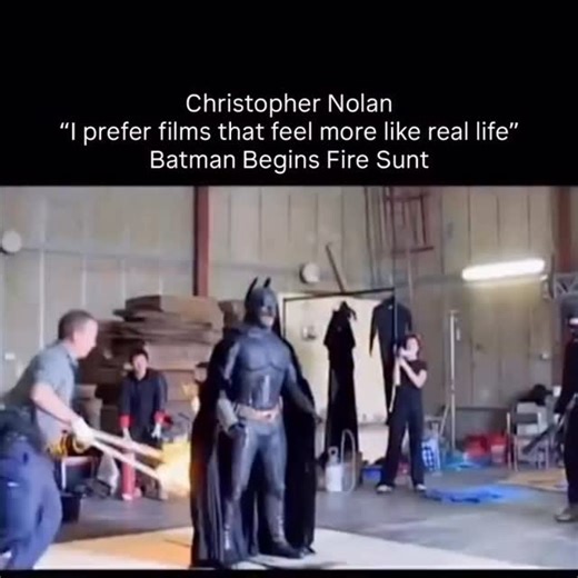 Dexter Hall | Repost from @thedarkknighttrilogycollection • Batman Begins behind the scenes fire stunt. Scarecrow setting Batman on fire was crafted... | Instagram