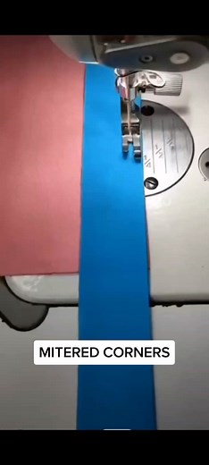 Sewing mitered corners #miteredcorners #sewing #sew #sewingproject #sewinglove #diyfashion #sewingaddict #seamstress #imakemyownclothes #sewist #sewingpattern #dressmaking #isew #sewersgonnasew #sewinginspiration #sewingtips #sewinghacks #sewingtutorial