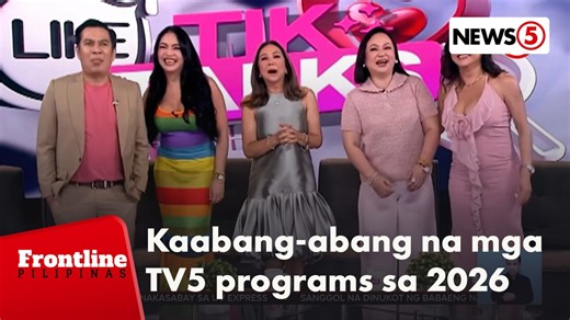 #FrontlinePilipinas | Busog sa mga bagong programa ang inyong 2026, Mga Kapatid. Kabilang diyan ang shows ng "Manila's Finest" stars na sina Piolo Pascual at Enrique Gil. | via MJ Marfori For more videos, visit us at www.news5.com.ph. | News5
