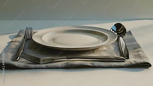 Simple Table Setting. Stunning 4K Ultra HD Footage - Perfect for Professional Projects Stock Video