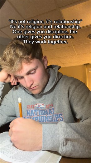 Chase Hough | Religion and relationship goes hand in hand. • • Follow @chasefollowschrist for more motivational Christ centered content!✝️ • • #fyp... | Instagram