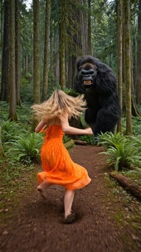“Woman Escapes Giant Forest Creature Chase”!#pets #usa #kindness #unitedstates