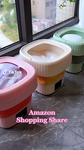 Awesome folding washing machine##fyp #amazonprimevideo #amazonprime #amazonmusicjinglebelltok #amazonmusicproudheroes #amazonfinds #fouyou #learnontiktok #tiktok #life #amazonmusthaves #amazongadgets #fypシ #amazon #amazongadget #OlsaSüperOlur #amazonfinds2022 #cleaner #foldingwashingmachine