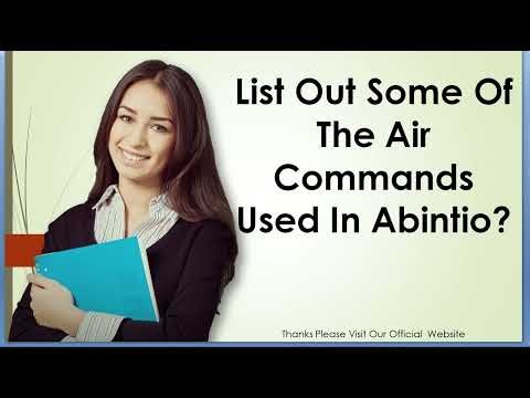 List Out Some Of The Air Commands Used In Abintio