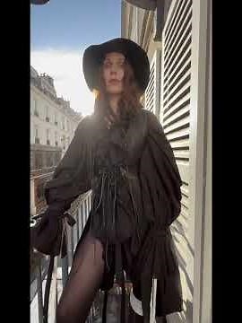 Chelsea Wolfe at Paris Fashion Week for Nasty Magazine