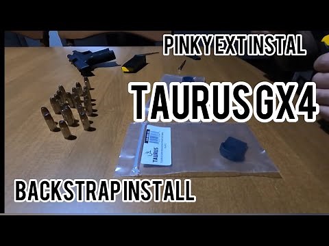 How to install Magazine Pinky Extensions and larger Backstrap on my Taurus GX4