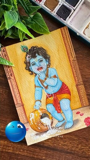 🦚 🪈 #sruartcraze #artshorts #krishna #trending #ytshorts