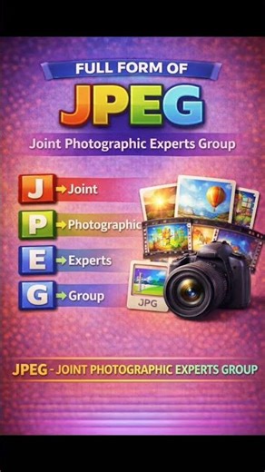 JPEG Full Form | JPEG Kya Hai? | JPEG Image Format Explained in Hindi