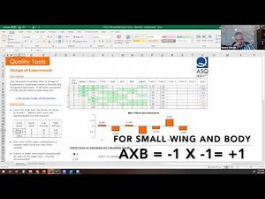Helicopter DOE Experiment and Calculation
