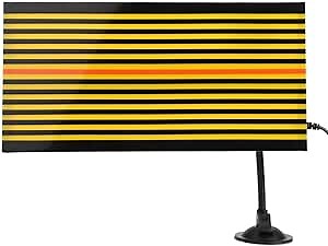 KIMISS Car Dent Board Paintless Dent Repair Removal Tool Checking Reflector Line Board with LED Light and USB